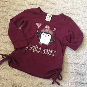 Lily Bleu | Burgundy Lightweight Tunic Sweater